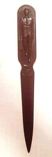 Vintage Fuller Brush Promotional Letter Opener Molded Man/Lady Mid-20th Century