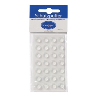 Schutzpuffer Clear 8 oder 12mm transparent Linse selbstklebend HANSI-Siebert