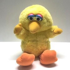 Vintage Hasbro Softies Sesame Street Baby Big Bird 11" Plush Stuffed Animal