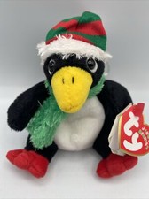 Ty Beanie Baby Toboggan - MWMT Penguin 2003 Christmas Ornament