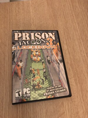 Prison Tycoon 3 Lockdown PC Game Big Plastic Box Cardboard Sleeve ValuSoft THQ 