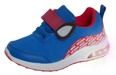 Jungen Spiderman leuchtende Turnschuhe Marvel Blinklichter Laufen Sportschuhe 