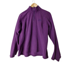 The North Face Women's Size Medium M Purple Fleece 1/4 Zip Jacket