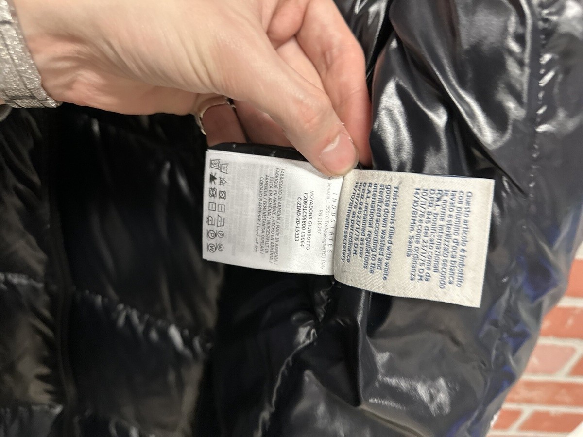 Black Moncler Moka Long Down Puffer Jacket 100% Authentic