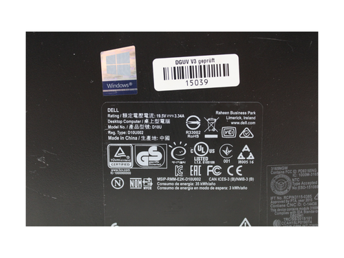 PC Dell Optiplex 3050 Micro Intel i5-7500 2,70 GHz 16GB RAM 256GB SSD 250GB WiFi - Bild 16 von 17