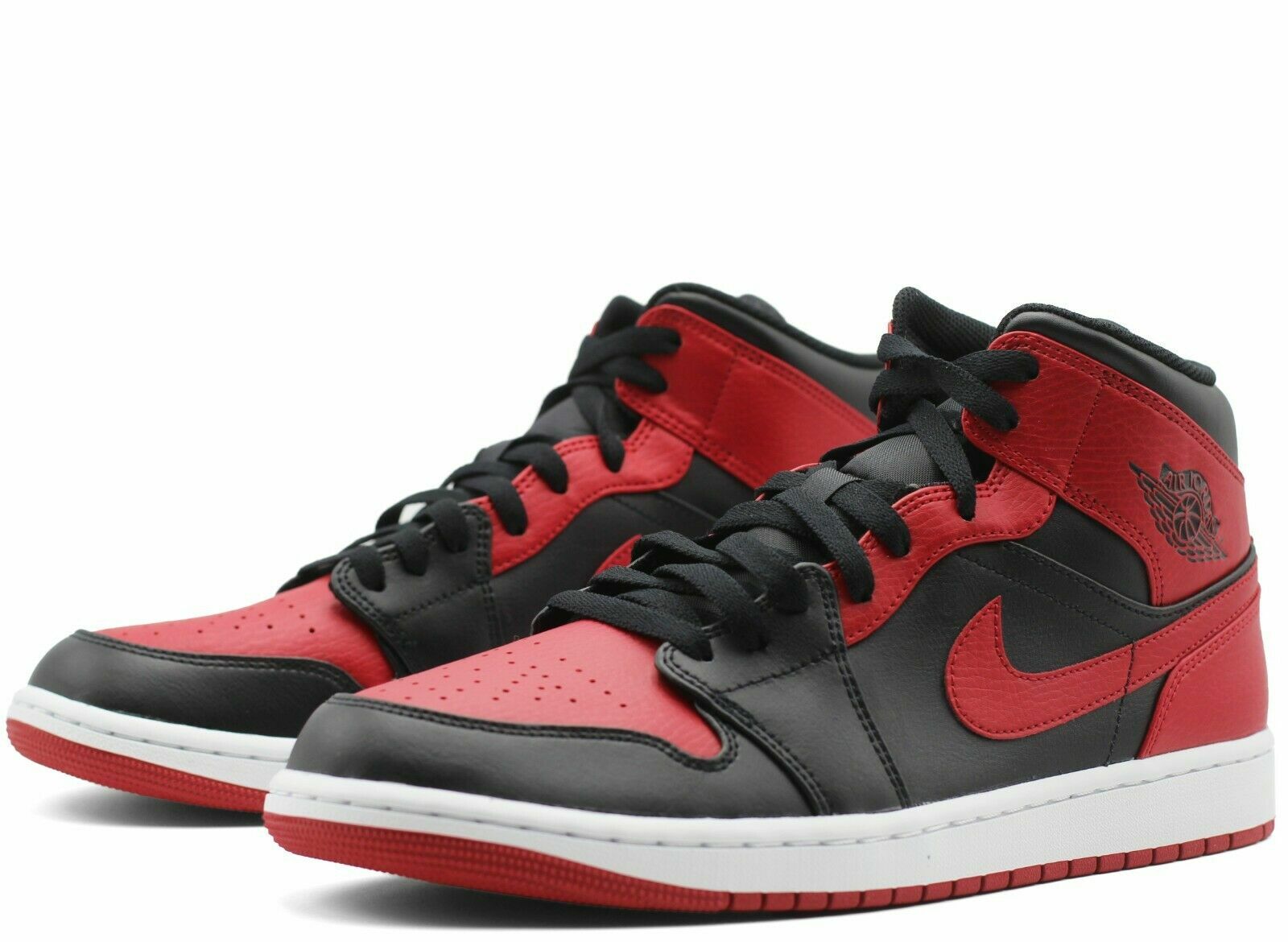 Nike Air Jordan 1 Retro Mid Banned Red Black Bred 2020 GS 3.5Y/ 5W & 5.5Y/ 7W