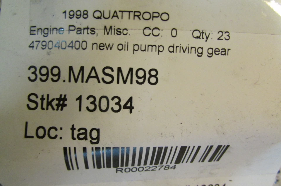 Maserati Quattroporte, 3200 GT, Oil Pump Driving Gear (1) , New, P/N 479040400 - Image 4 of 4