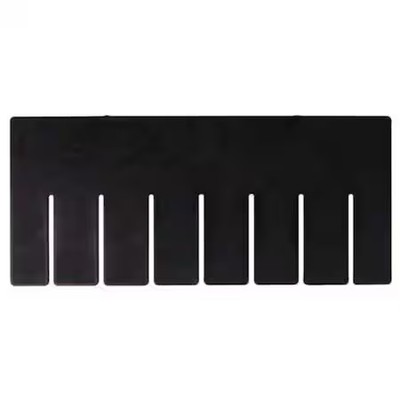 Quantum Storage Systems Dl91050co Plastic Divider, Black, 10 7/8 In L, 8 1/4 In
