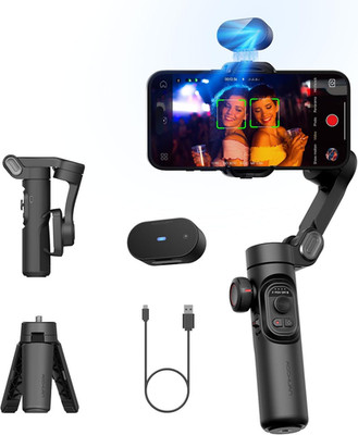 Gimbal Stabilizer for Smartphone with AI Tracking Sensor, Gimbal with Focus Whee
