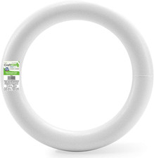 Extruded Craftf m Wreath 1.5 Inch X 7.8 Inch White