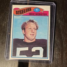 1977 Topps Mike Webster #99 (RC) Rookie Card HOF Steelers Vintage NFL Card EX. rookie card picture
