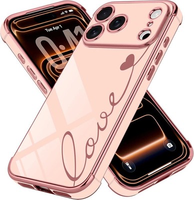 LCHULLE Compatible with iPhone 17 Pro Max Case for Women Girls, Cute Luxury Plat