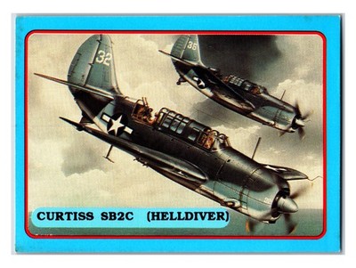 Classic Aircraft Collector Cards #47 Curtiss SB2C (Helldiver) Plane Trading Card
