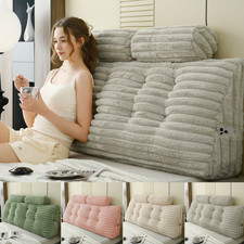 Thick Twin Queen King Corduroy Headboard Wedg...