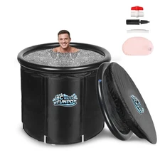 XL Ice Bath Tub for Athletes & Adults - 105 Gallons Portable Ice Tub, Cold Pl...