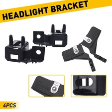 4x Left & Right Headlight Mount Brackets For 13-16 Ford Fusion Lincoln MKZ New