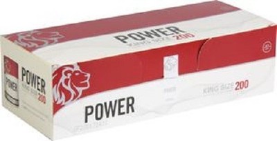 Power King Size 200 Filterhülsen Zigarettenhülsen ( 5 x 200er Packung )
