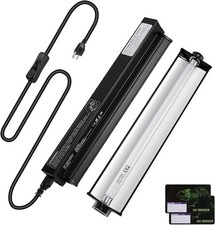 8W HO T5 UVB Reptile Light Fixture with Bulb 12Inch for Reptiles