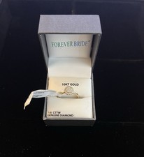 10kt Yellow Gold Diamond Ring 1/6 CTTW Forever Bride Size 7 / NEW WITH TAGS!