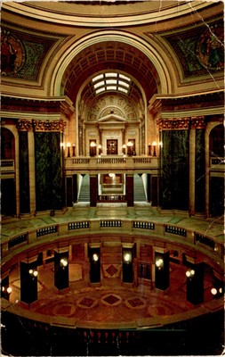 Bryansh, ROTUNDA, DISON, WISCONSIN STATE CANTOL Postcard