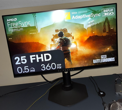 Alienware AW2523HF 25” Gaming Monitor – 360Hz, Esports Ready