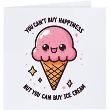 Grußkarten "Happy Ice Cream" (GC049769)
