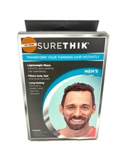 SURETHIK 15g Hair Thickening Fiber Light Brown Patented Application Tools
