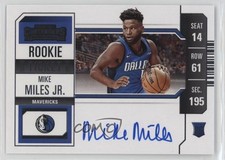 2023-24 Panini Contenders Rookie Ticket Variation Mike Miles Jr #114 Auto 0lr5