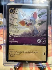 “Error” Pua - Disgruntled Pig - Disney Lorcana Winterspell 59/204 Severe MISCUT!