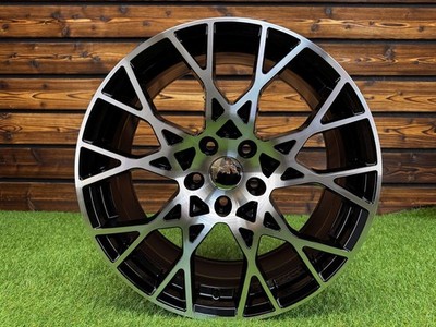 4X R20'' 5x112 Audi Snowflake Style Black Polished ET25 Wheels: Fits For A5 A7 Q5