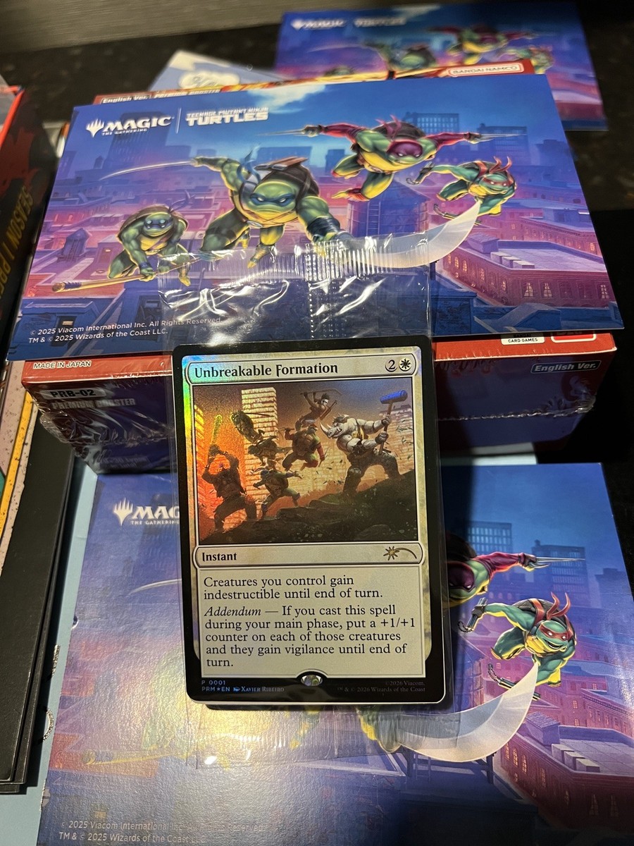 TMNT Unbreakable Formation NYCC 2025 Promo MTG Magic The Gathering