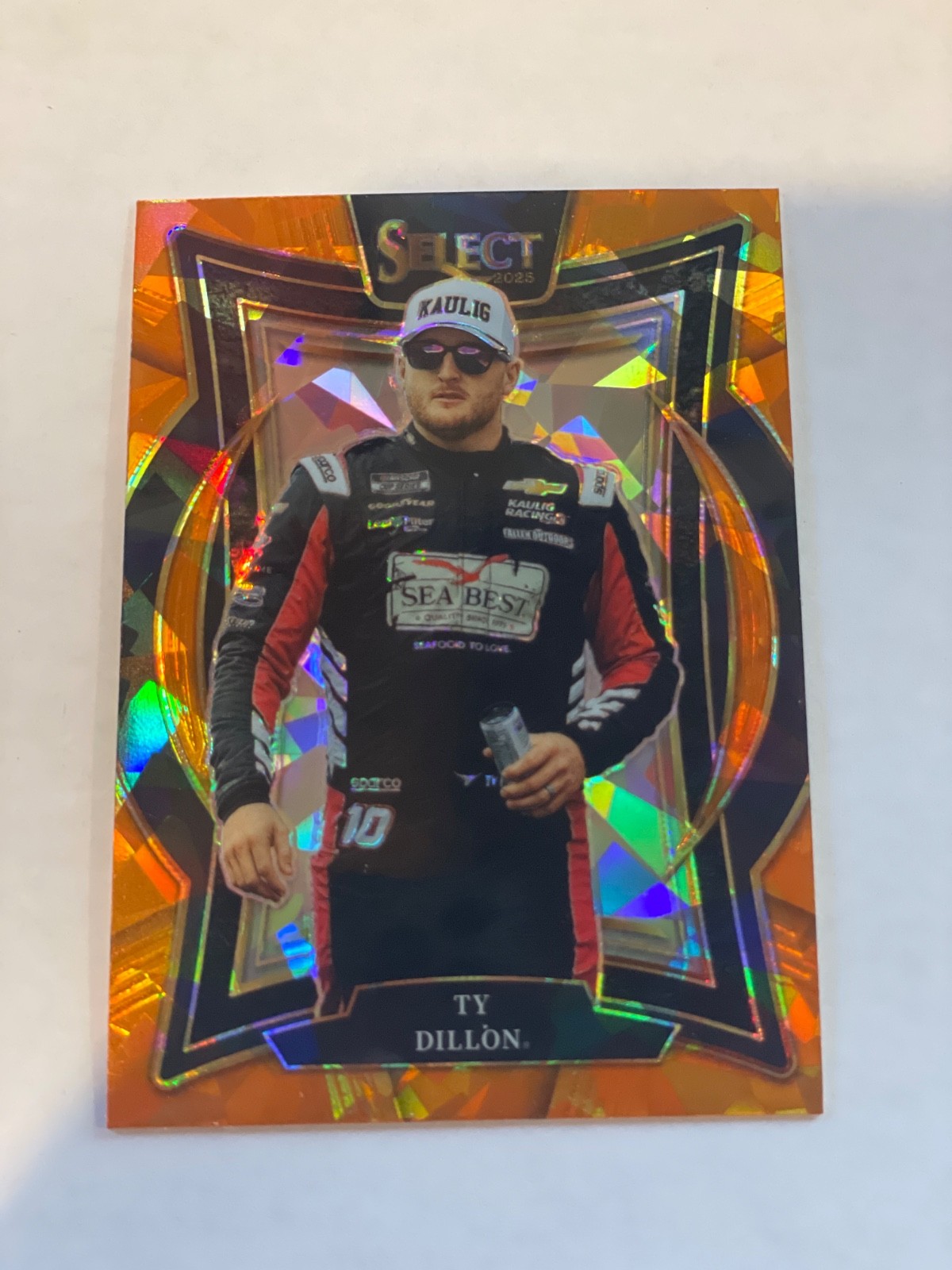 2025 Panini Select Racing #70 Ty Dillon Orange Ice Prizm