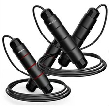 Jump Rope,Adjustable Jumping Rope,Tangle Free Fast Ball Bearings skipping rop...