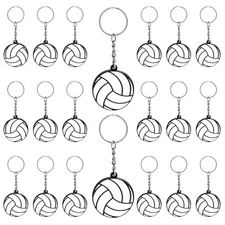 20 Pack Volleyball Keychains Sports Ball Keychains Volleyball Team Gifts Cute Ke