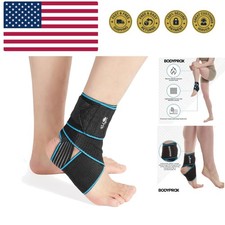 Ankle Support Brace 2 Pack, Adjustable Compression Ankle Braces for Sports Pr...