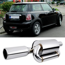 For Mini Cooper F55 F56 R52 R53 R55 2.5" to 4.0" Twin Loop Exhaust Muffler Tip