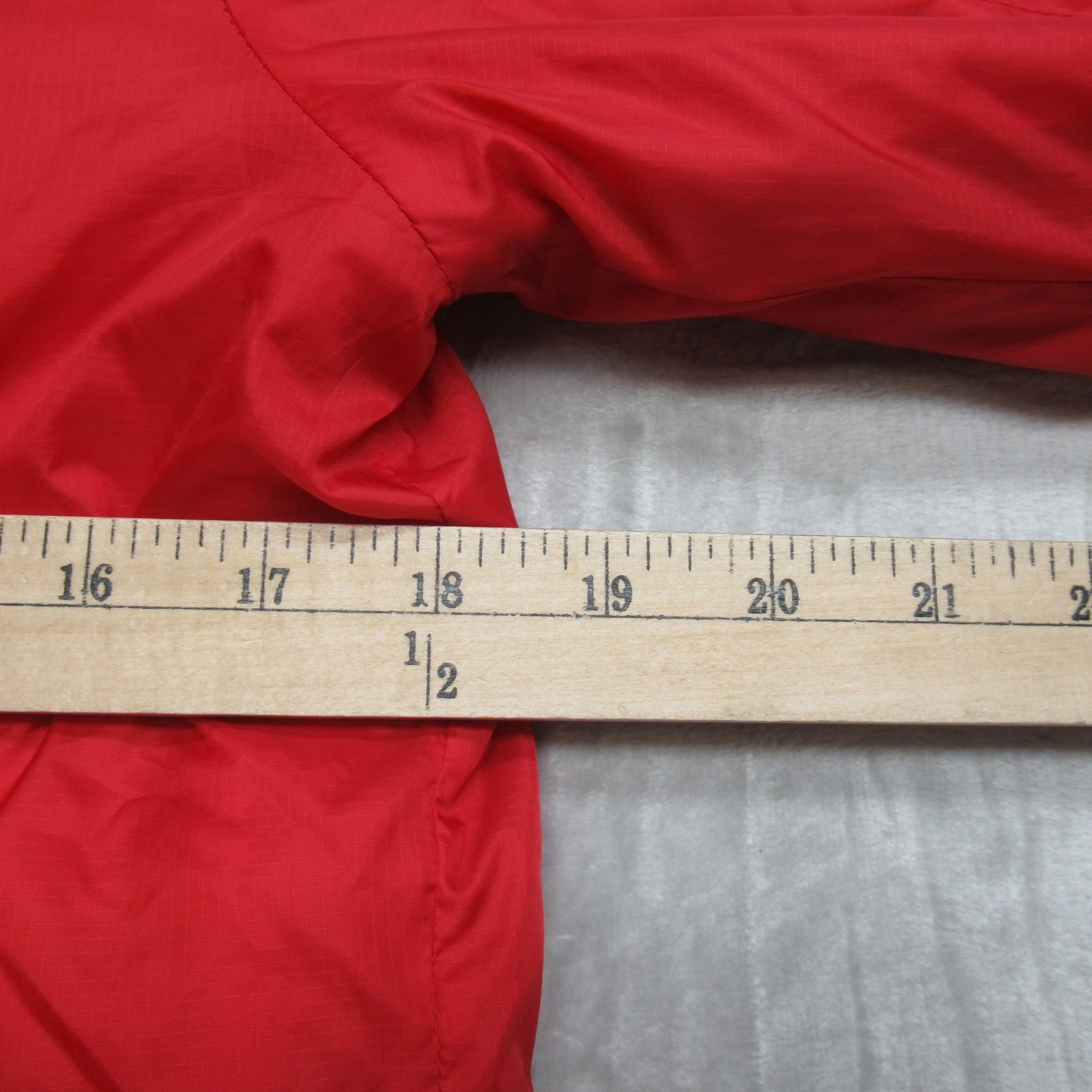 Nike Air Jordan Jacket Youth Large 12-13 Yrs Red Sleeve Logo Graphic Hooded Wind thumbnail 12