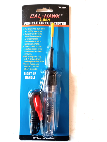 Automotive Circuit Tester 6-12V Volt Electrical Auto Test Light Probe Auto Tool - Zdjęcie 1 z 2