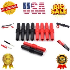 10Pcs Insulated 4mm Banana Plug Coupler Female to Female Banana Socket Jack C...