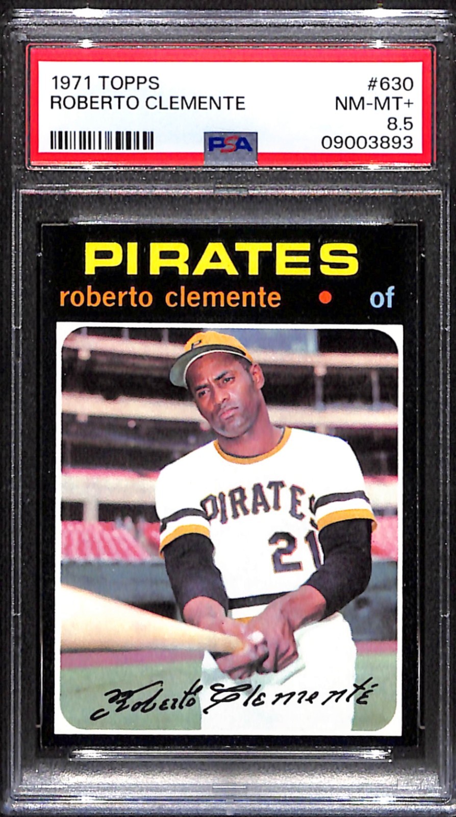 1971 Topps ROBERTO CLEMENTE #630 Pirates HOF PSA 8.5 NM-MT+