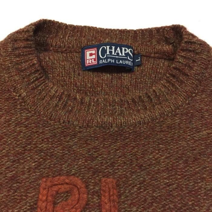 Vintage, rare, mint condition Ralph Lauren chaps with RL logo wool sweater image 10