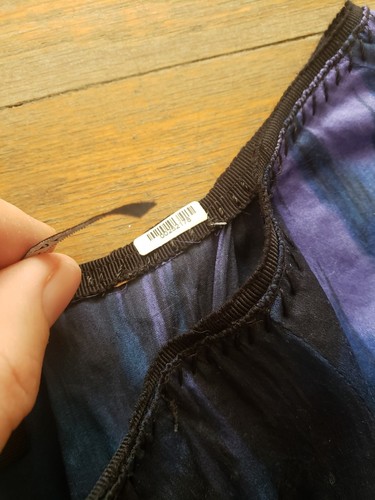 Elie Tahari Kleid Seidenmischung Abstraktes Muster Knielang A-Linie Größe M - Bild 4 von 8