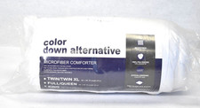 Color Down Alternative 100 Microfiber Comforter King Size 104" x 88" White 29oz