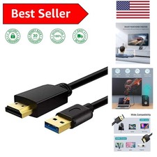 1080P USB to HDMI Adapter Cable 6.6FT - Quality Male to Male Connection