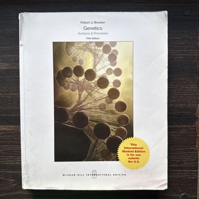 Genetics Analysis and Principles 5th International Edition Robert J Brooker 2015