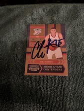 2010-11 Playoff Contenders Rookie of the Year Cole Aldrich Hand Signed auto