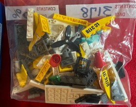 LEGO CITY: Seaplane (3178) Lego Airplane, Yellow Sea Plane W Box & Manual 100%