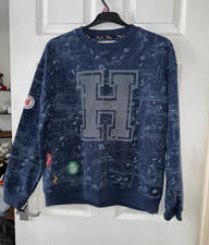 M&S Harry Potter Hogwarts Blue Crew Neck Pullover Sweatshirt Kids 15-16Y