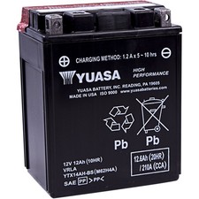 Yuasa Agm Battery - 12v - 12ah - Ytx14ah-bs .66 Liter Yuam62h4a