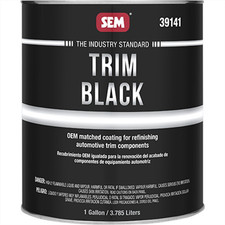 Sem Products 39141 Trim Black Auto Body Paint For Trim Components Gallon Sem Products 39141 Trim Black Auto Body Paint For Trim Components Gallon